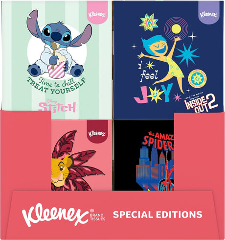 Kleenex zakdoekjes - disney collection - 12 x 48 stuks - 576 tissues - voordeelverpakking