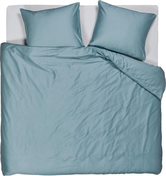 Beddinghouse change dekbedovertrek - effen - tweepersoons - 200x200 220 - blauw grijs