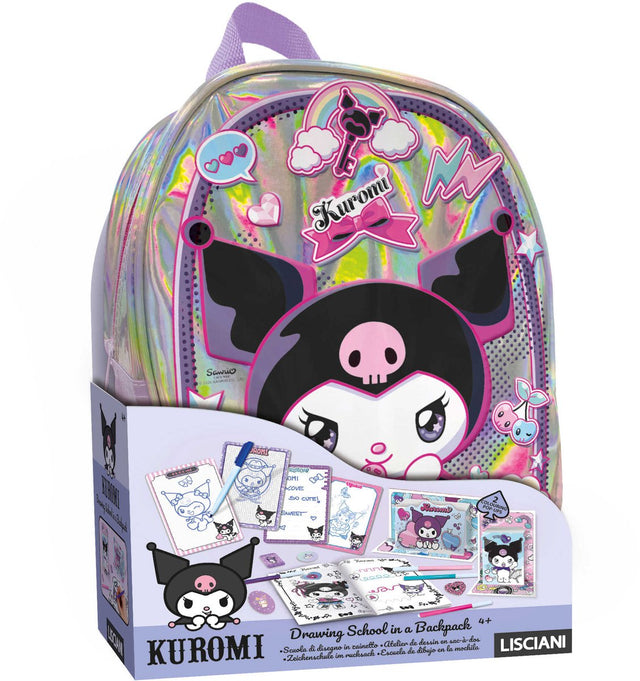 Lisciani - kuromi - kleur- tekenschool in een rugzak