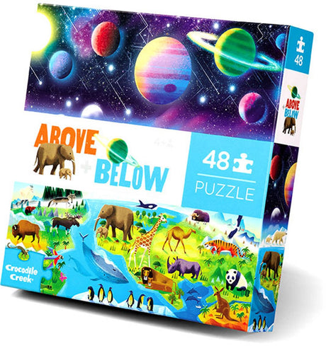 Crocodile creek puzzel above below earth and space - 48 stukjes