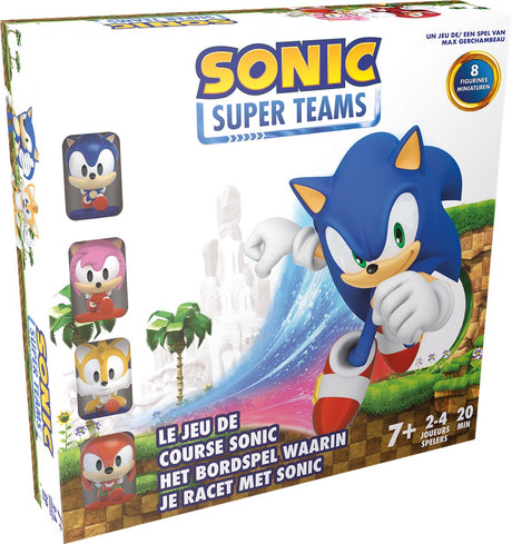 Zygomatic sonic super teams bordspel - race met sonic en vrienden - inclusief 8 miniaturen