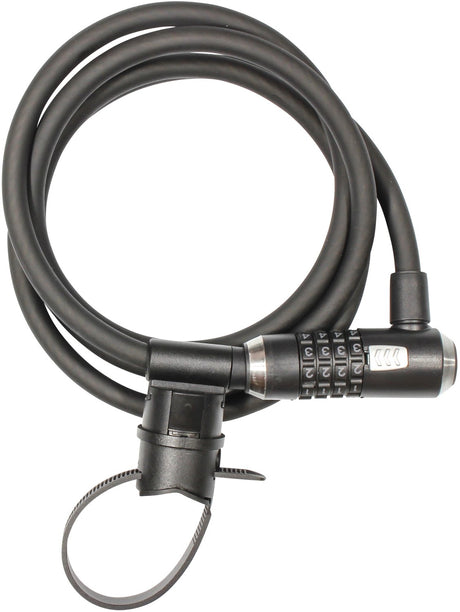 Kryptonite kryptoflex 1218 cijferslot – kabelslot – spiraalkabel met combinatieslot – veelzijdig slot – 180 cm – staal – zwart