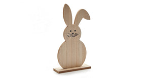 Wooden bunny 13x27cm