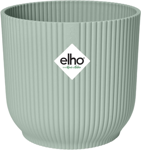 Elho vibes fold rond 18 - bloempot voor binnen - 100% gerecycled plastic - ø 18.4 x h 16.8 cm - sorbet groen