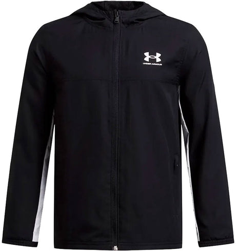 Under armour ua b rival wvn jacket jongens sportvest - zwart