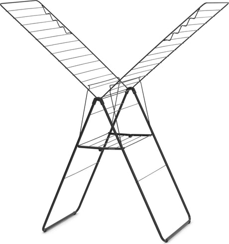 Brabantia hangon droogrek 25m - inklapbaar wasrek - matt black
