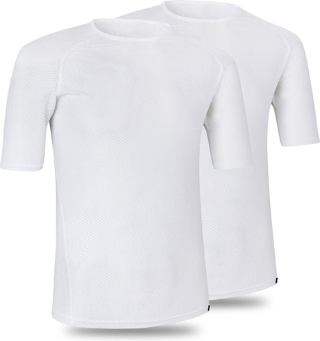 Gripgrab - ultralight mesh 2pack korte mouw base layer zomer fiets ondershirt polygiene zweethemd - wit - heren - maat xxl