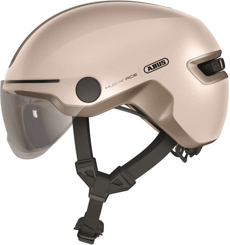 Abus fietshelm hud-y ace champange gold m - 54-58 cm - goud - geschikt voor gebruik op elektrische fietsen - stadsfietsen - 430 g m