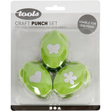 Creativ company http: www.cchobby.nl ponsen-set-bloem-vlinder-hart-afm-25-mm-3-stuk-1-doos