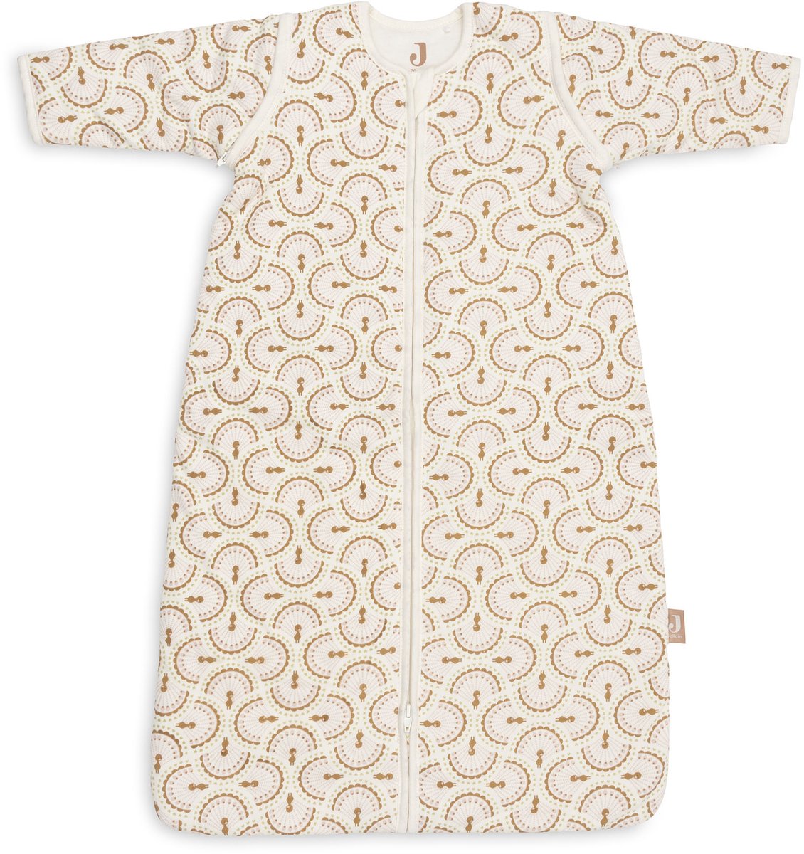 Jollein slaapzak met afritsbare mouw 90cm soft plumes