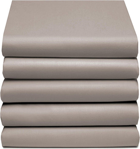 Cinderella - weekend - topper hoeslaken met split - 160x200 cm - tot 15 cm matrashoogte - 100% katoen - taupe