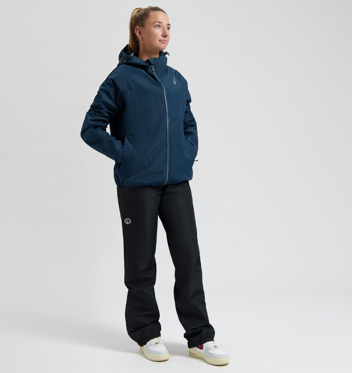 Rogelli commuter core regenpak unisex - waterdicht - blauw zwart - m