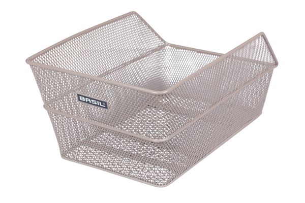 Basil Bicycle basket Cento rear basket 24 x 38.5 x 11 cm - Nude Metallic