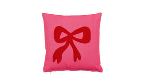 Kussen strik fuchsia - l45xb45xh10cm