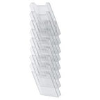 Wandfolderhouder exacompta a4 staand 8-vaks transparant