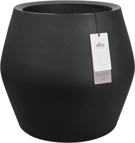 Elho june split low 46 - uv-bestendig en kleurvaste bloempot - binnen buiten - ø 46.0 x h 42.6 cm - zwart