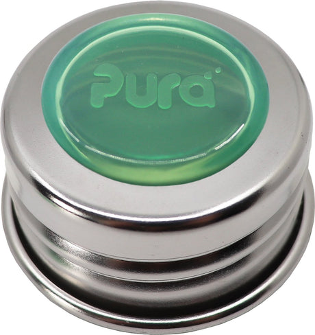 Pura universele dop - roestvrijstalen ring met silicone afsluitdisk moss
