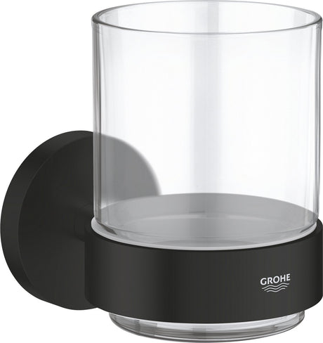 Grohe start glas met houder - glas metaal - matte black