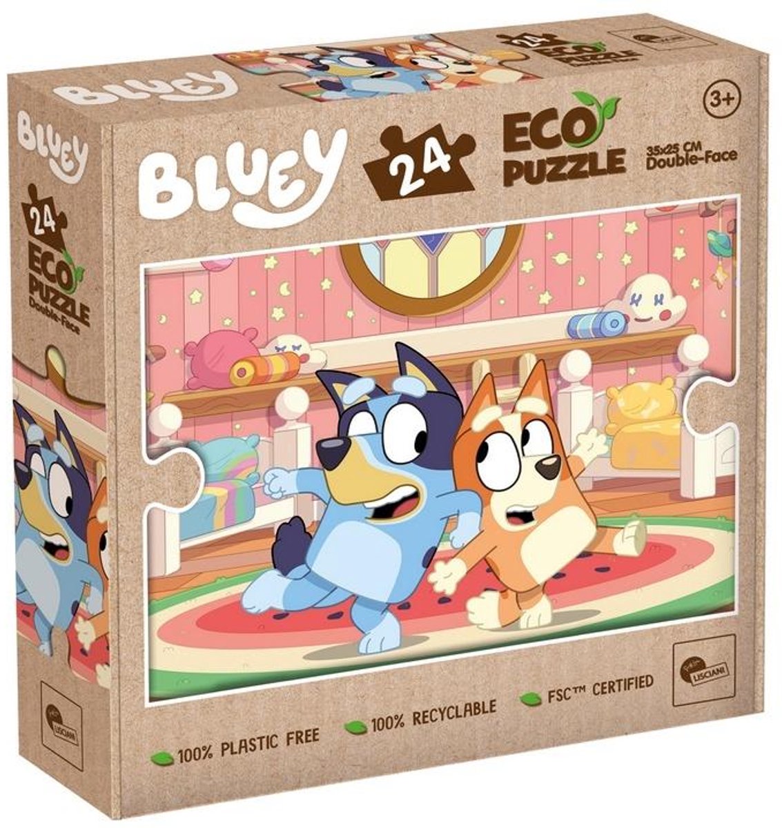 Lisciani - bluey - eco puzzel - 24 stukjes