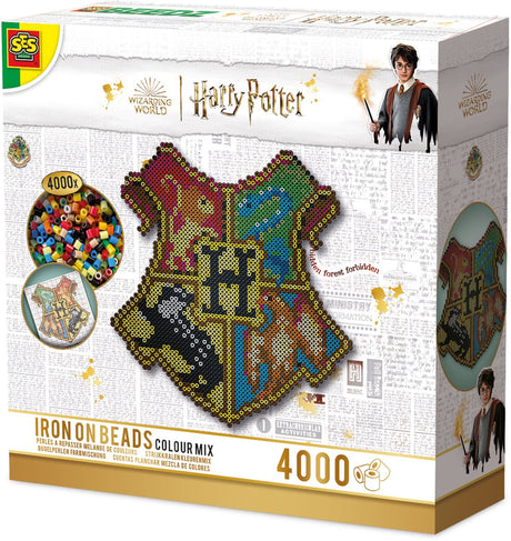 Ses creative beedz harry potter strijkkralen - wapen van hogwarts - vanaf 12 jaar - 4000 stuks - knutselen - pvc-vrij - schoencadeautjes sinterklaas