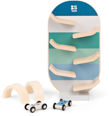 Bs toys houten autobaan set - 3dlg.