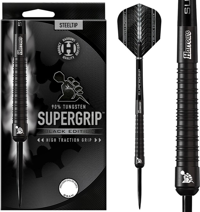 Harrows - supergrip black edition 90% tungsten 22gr- darts