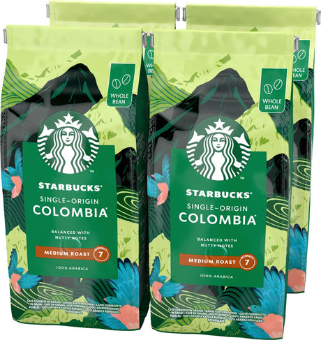 Starbucks colombia koffiebonen - 4 zakken x 450g