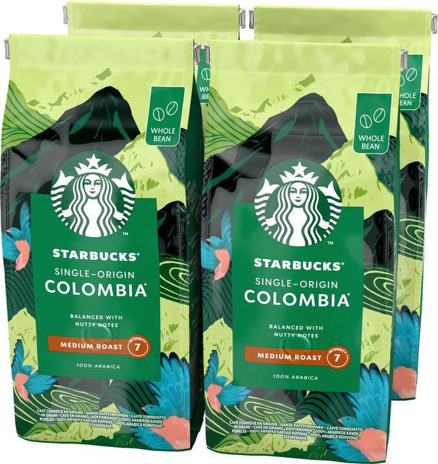 Starbucks colombia koffiebonen - 4 zakken x 450g