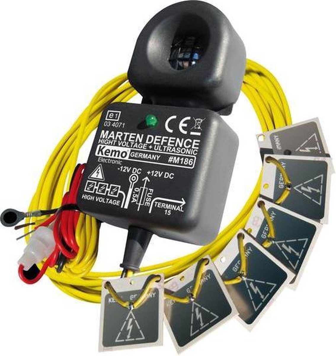 Kemo marter afschrikker elektrisch, voor motorvoertuigen 12v dc