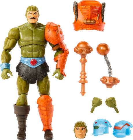 Mattel masters of the universe: new eternia masterverse action figure man-at-arms 18 cm action figuur