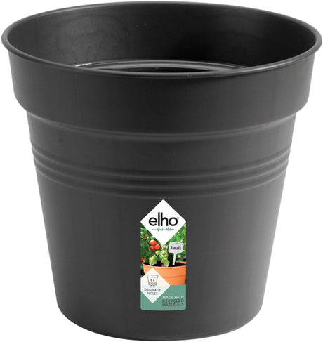 Elho green basics kweekpot 11 - kweekpot voor binnen en buiten - ø 11.0 x h 10.2 cm - living black