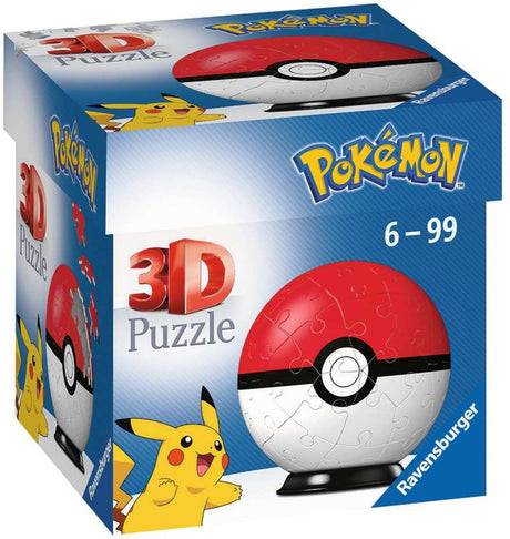 Ravensburger pokémon pokeball 3d puzzel, 54st.