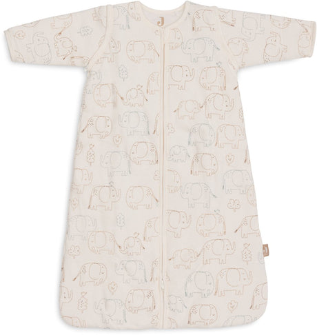 Jollein slaapzak baby met afristbare mouw 70cm - elephant tales