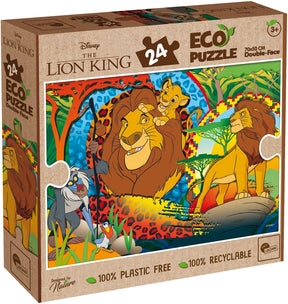 Lisciani - lion king - double face - eco puzzel - 24 stukjes
