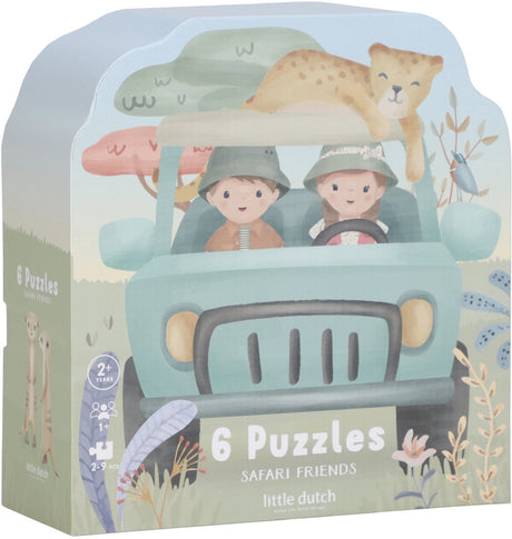Little dutch 6 puzzels fsc - safari friends