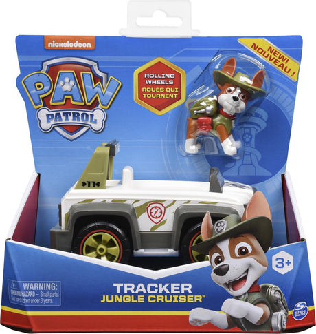 Paw patrol - tracker's jungle cruiser - speelgoedauto met speelfiguur
