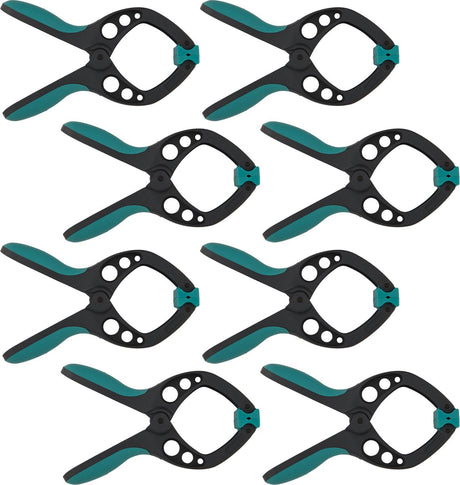 Wolfcraft - 8 veerklemmen pro - veerklem 60 mm - zeilklem - marktklem - extra sterk - 60 mm zeilklemmen - 8652000