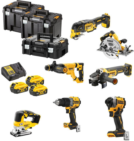 Dewalt dck706p3t accu combiset 7-delig 18v xr 5.0ah in tstak