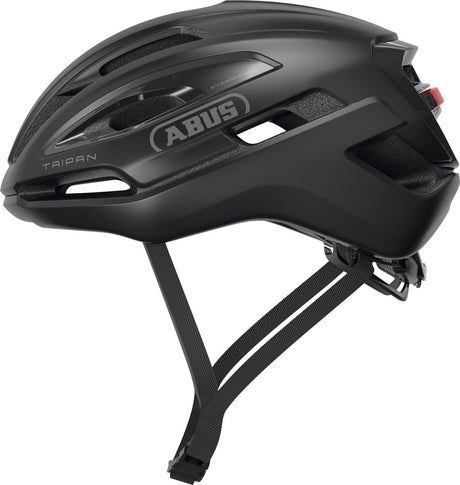 Abus fietshelm taipan led velvet black m - 54-58 cm - zwart - geschikt voor gebruik op gravel bikes - 295 g m