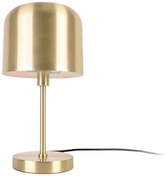 Leitmotiv tafellamp capa - metaal geborsteld goud - ø20x39,5cm - modern