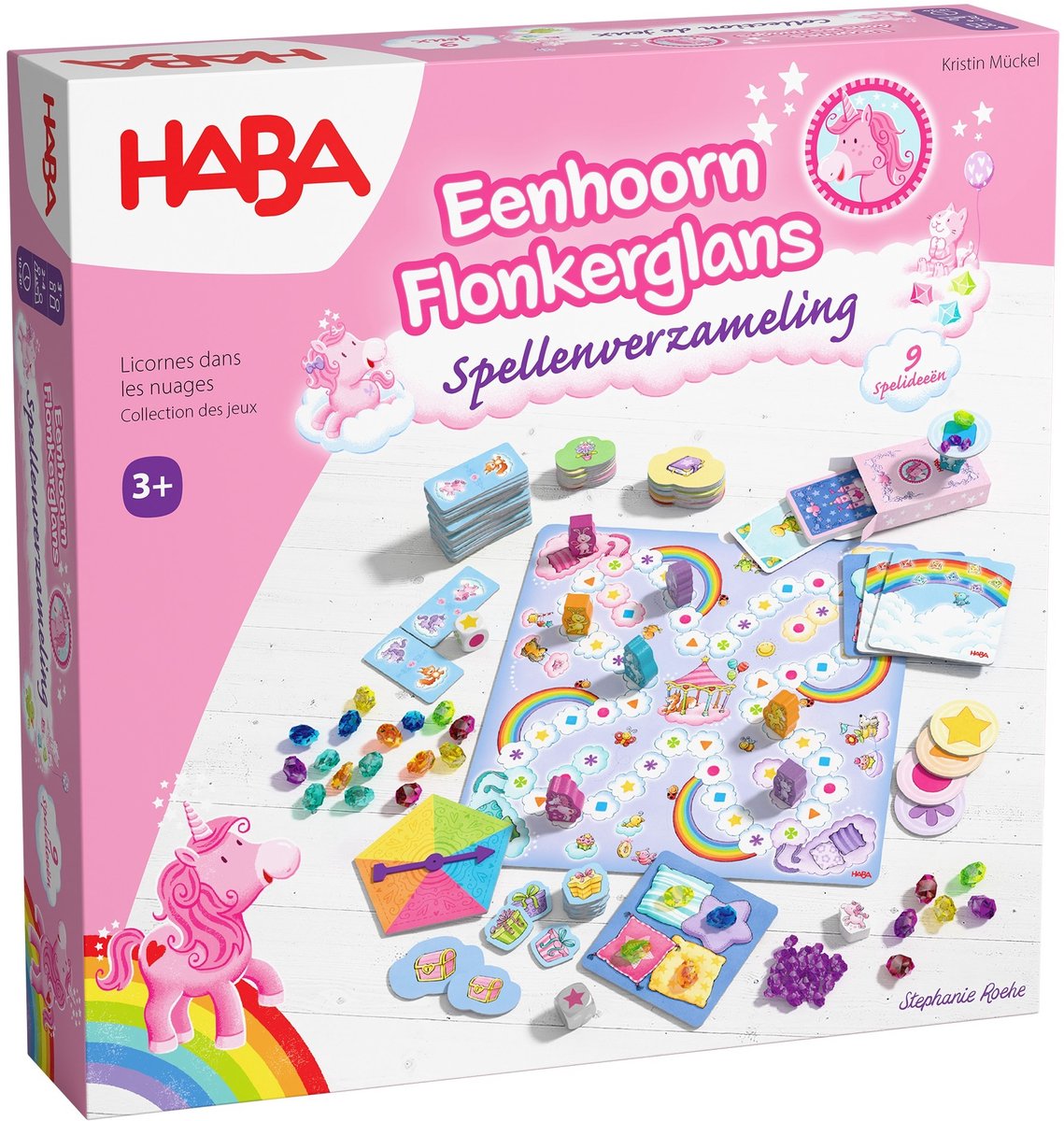 Haba | bordspel eenhoorn flonkerglans spellenverzameling