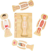 Bigjigs houten anatomiepuzzel - jongen, 26st.