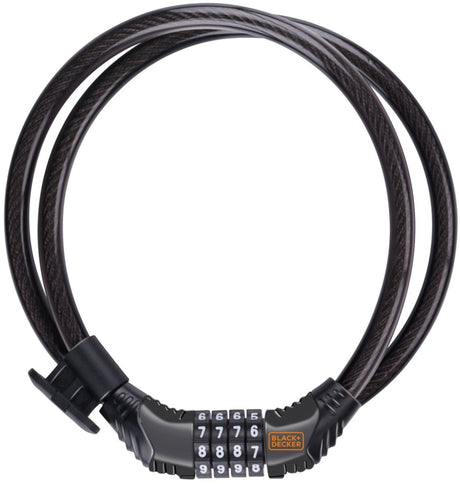 Black+decker combinatieslot - 10 x 180 cm - fiets scooter motor - 4 cijfers