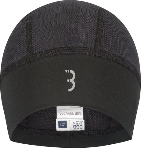Bbb cycling helmmuts zomer - fietsmuts voor onder helm - 10-25 °c - mesh bovenstuk voor extra ventilatie - zwart - one size - comfortcap helmmuts fiets bbw-293