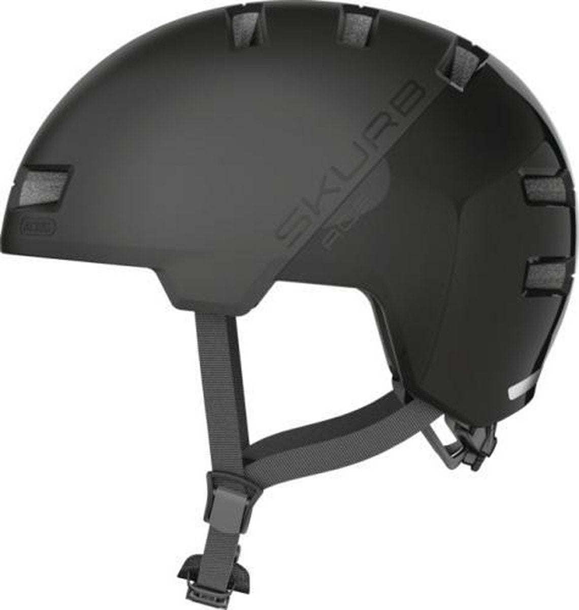 Abus fietshelm skurb ace velvet black s - 52-56 cm - zwart - geschikt voor gebruik op elektrische fietsen - stadsfietsen - 310 g