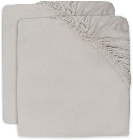 Jollein - hoeslaken wieg jersey 40 50x80 90cm - baby ledikant hoeslaken - zacht katoen - nougat - 2 stuks