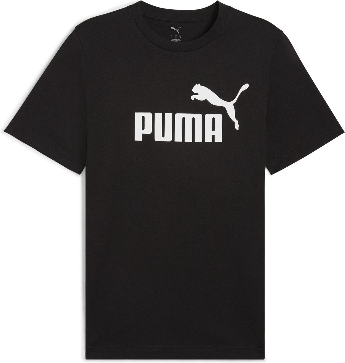 Puma ess no. 1 logo tee heren tshirt - black m