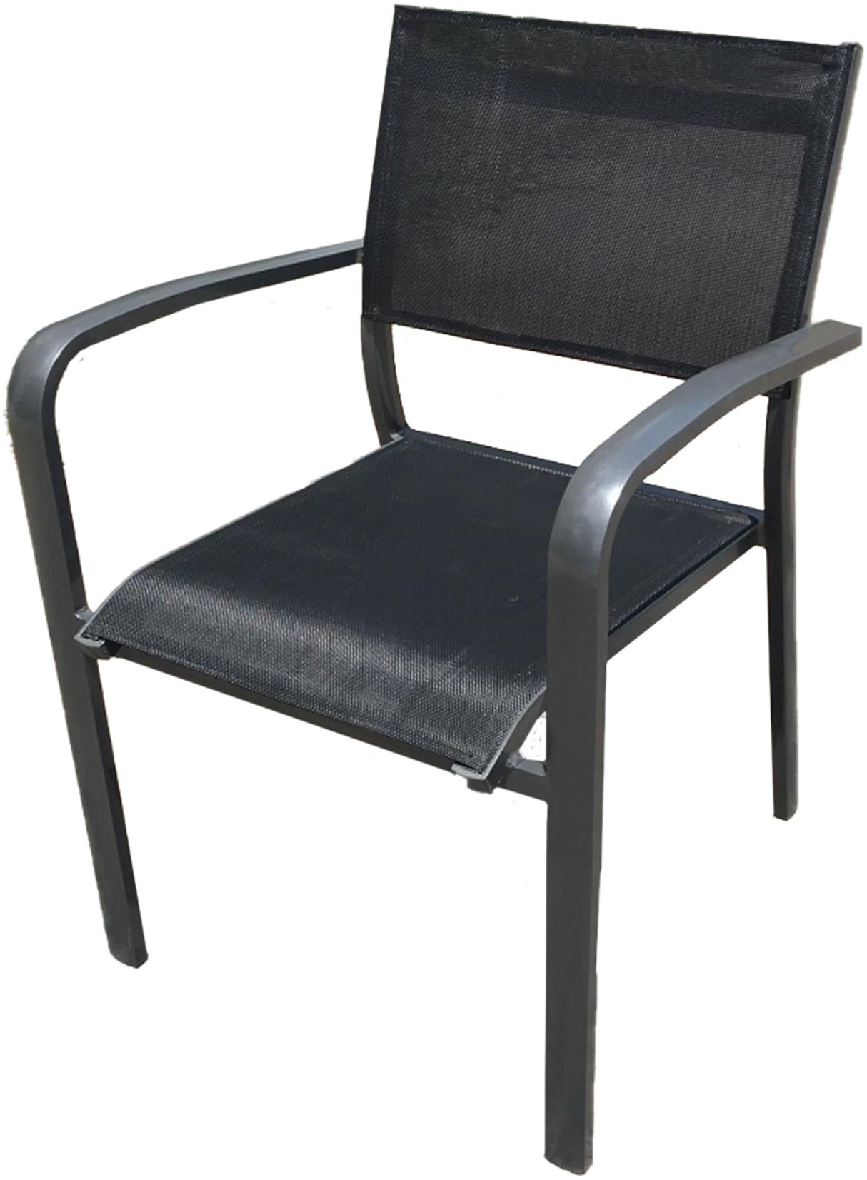 Sens juventus stapelstoel alu met textileen 56x60x80cm