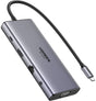 Ugreen usb-c hub voor laptop hdmi vga 2x usb-c 10gbps 4k 60hz pd rj45