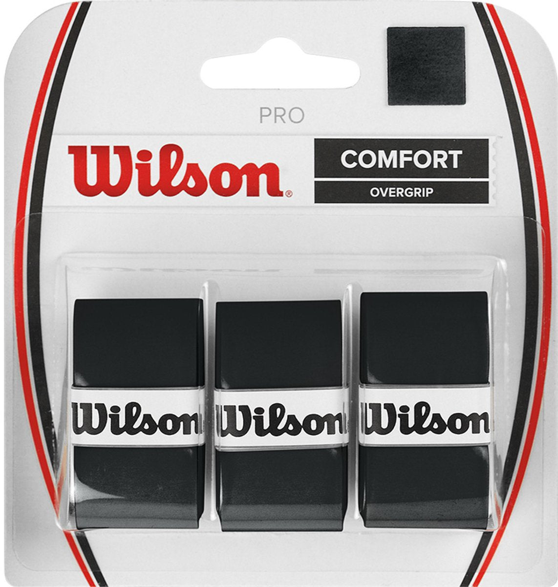 Merkloos sans marque wilson pro overgrip zwart - comfortabele grip voor tennisrackets